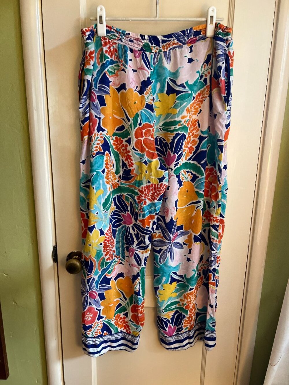 Anthropologie Sisters Gulassa Floral Pants - Womens Size Large